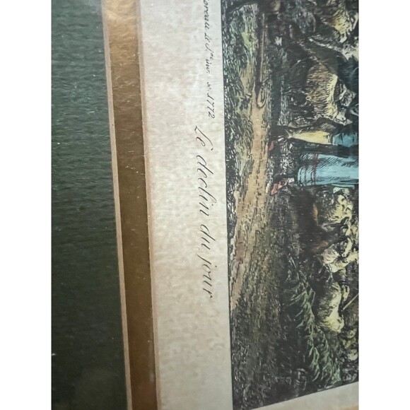 Jean Jacques François Le Barbier French Le Declin Du Jour Engraving Framed Print - Picture 5 of 8